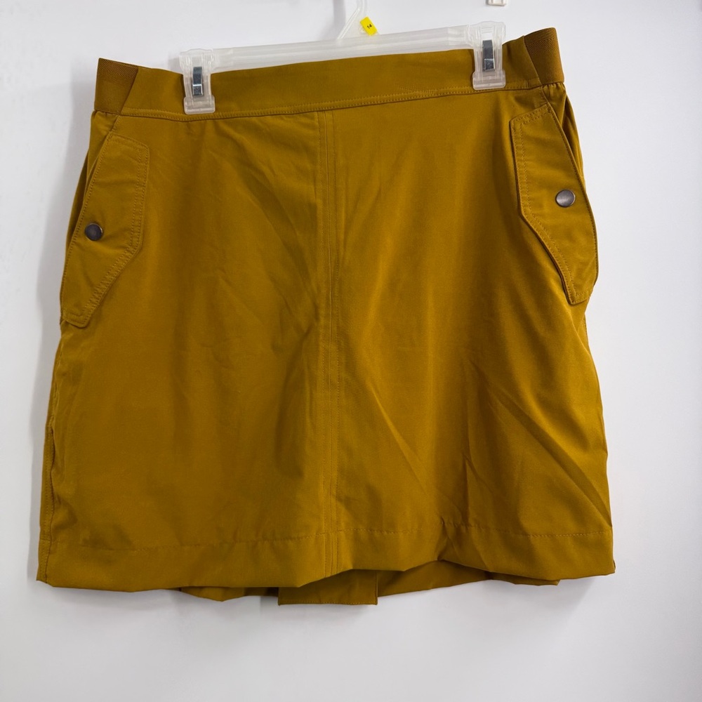 Athleta Vienna Cargo Skort Womens 16 Harvest Gold Hiking Golf Utility